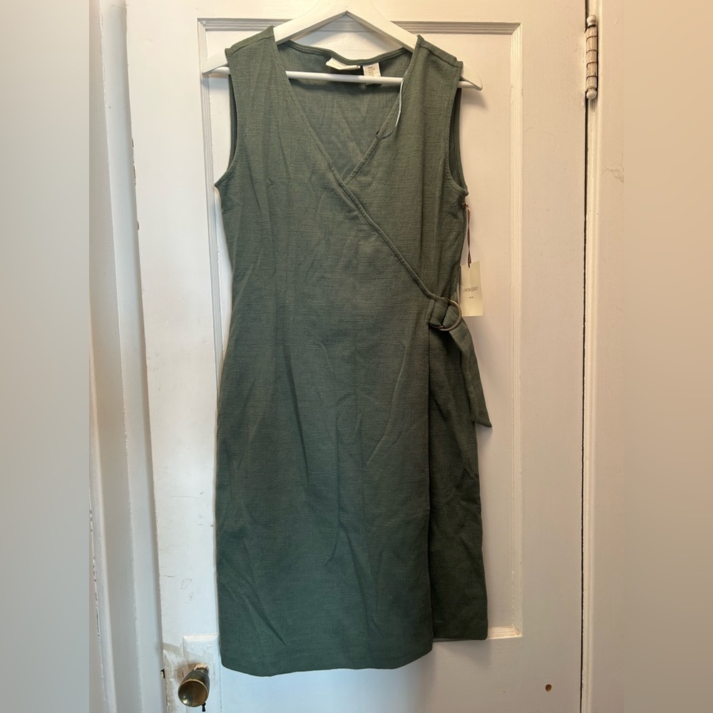 Cynthia Rowley Green Wrap Dress NWT Size M